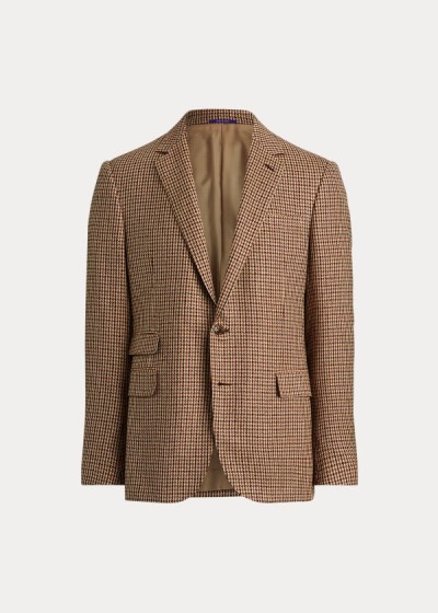 Blazer Ralph Lauren Hombre Marrom / Creme - Gregory Checked - RDSGZ6298